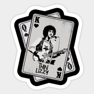 Retro Thin Lizzy Card Style Sticker